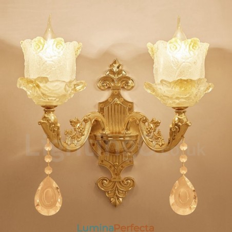 2 Lumini Tradițional Clasic Sufragerie Sufragerie Cameră de dormit Aplice de interior din metal 2 Lumini Tradițional Clasic Sufragerie Sufragerie Cameră de dormit Aplice de interior din metal