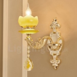 Single Light Tradițional Clasic Sufragerie Sufragerie Cameră Dormitor Metal de lux Aplice de interior