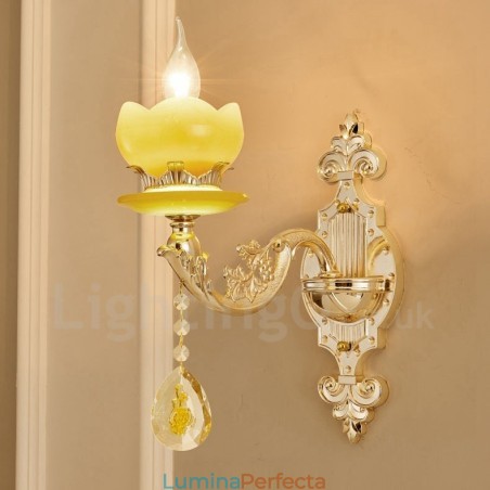 Single Light Tradițional Clasic Sufragerie Sufragerie Cameră Dormitor Metal de lux Aplice de interior Single Light Tradițional Clasic Sufragerie Sufragerie Cameră Dormitor Metal de lux Aplice de interior