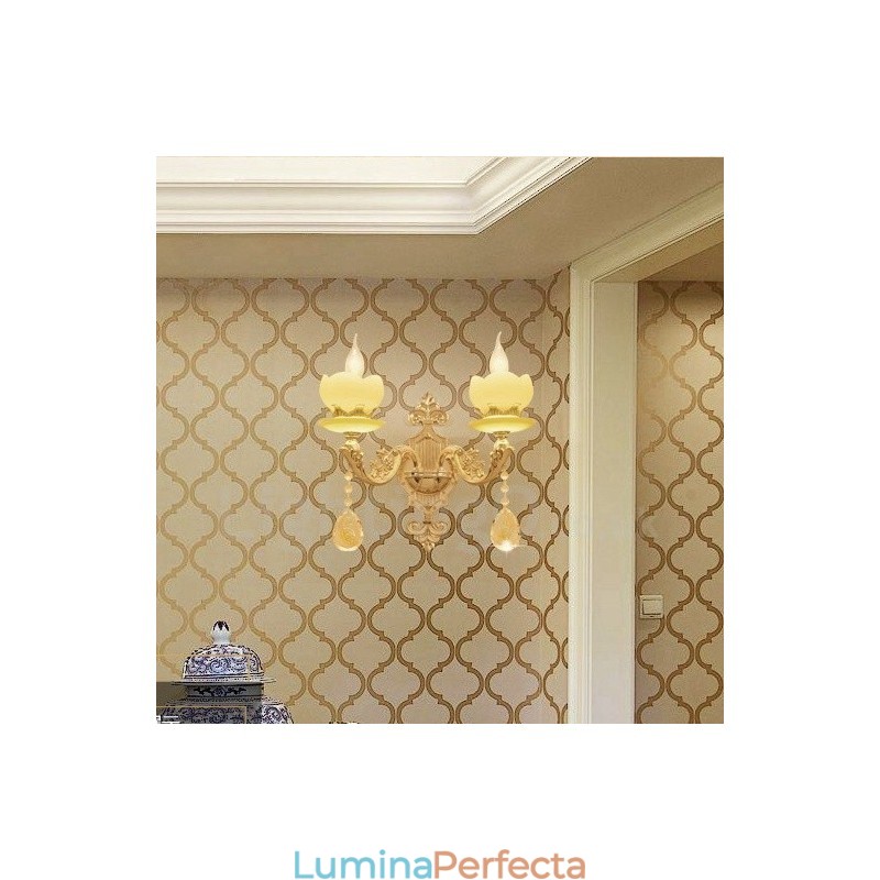 2 Lumini Tradițional Clasic Sufragerie Sufragerie Cameră de dormit Aplice de interior din metal