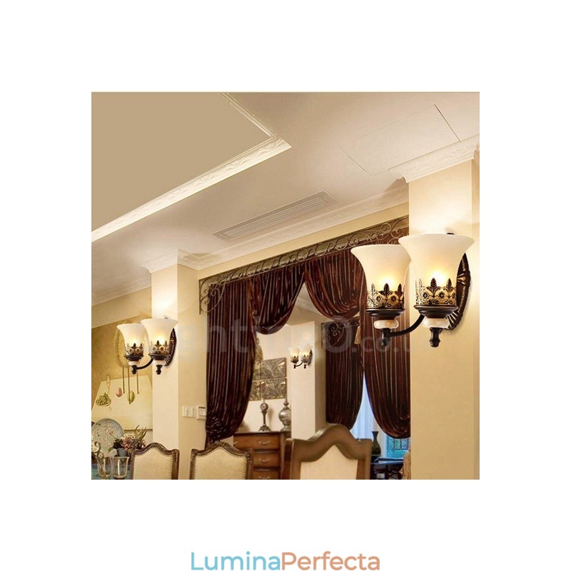 2 Lumini Tradițional Clasic Sufragerie Sufragerie Cameră de dormit Aplice de interior din metal