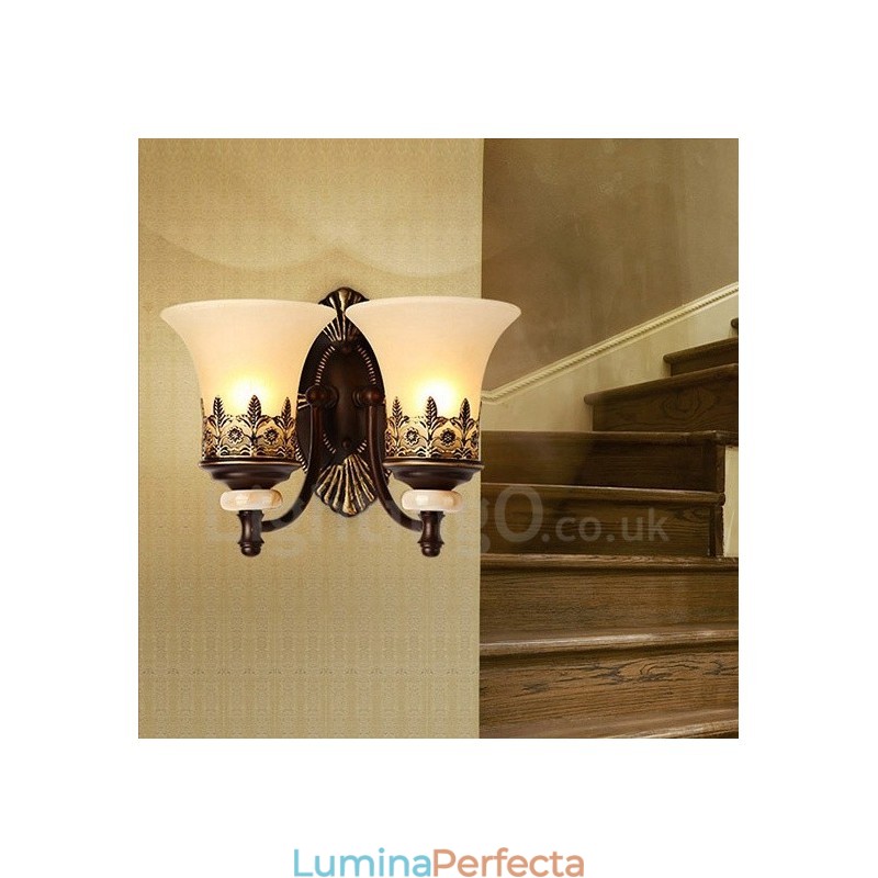 2 Lumini Tradițional Clasic Sufragerie Sufragerie Cameră de dormit Aplice de interior din metal