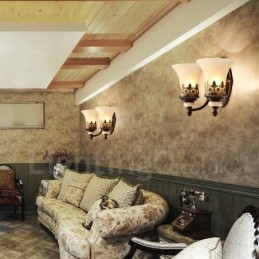 2 Lumini Tradițional Clasic Sufragerie Sufragerie Cameră de dormit Aplice de interior din metal