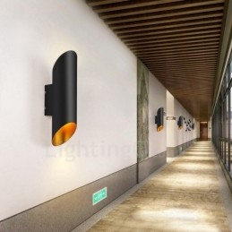 Lămpi de perete moderne, contemporane, cu montare încasată, din aliaj de aluminiu