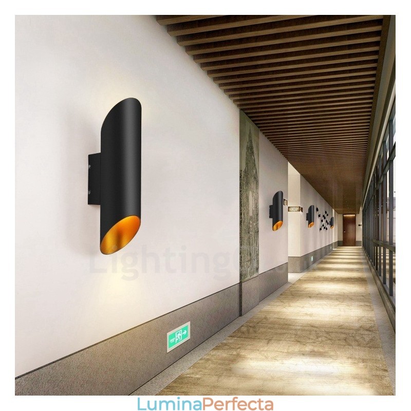 Lămpi de perete moderne, contemporane, cu montare încasată, din aliaj de aluminiu