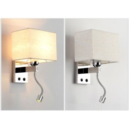 Camera de hotel modernă, lectură, țesătură creativă, coridor, balcon, lampă de perete