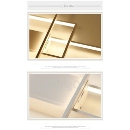 Plafoniera modernă, contemporană, cu pictură din aluminiu, Lampă de perete cu montare încasată, cu dimmer cu telecomandă pentru camera de zi, dormitor, poate fi folosită și ca lumină de perete