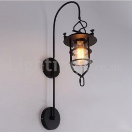 Lampă de perete retro Dock Applique de perete Black Wharf Dock Sconce Restaurant Living Cafe Bar Magazin de îmbrăcăminte
