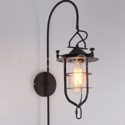 Lampă de perete retro Dock Applique de perete Black Wharf Dock Sconce Restaurant Living Cafe Bar Magazin de îmbrăcăminte