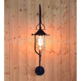 Lampă de perete retro Dock Applique de perete Black Wharf Dock Sconce Restaurant Living Cafe Bar Magazin de îmbrăcăminte