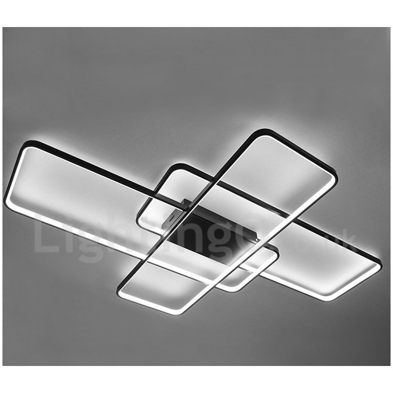 Plafoniera modernă, contemporană, cu pictură din aluminiu, Lampă de perete cu montare încasată, cu dimmer cu telecomandă pentru camera de zi, dormitor, poate fi folosită și ca lumină de perete
