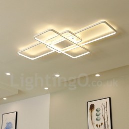 Plafoniera modernă, contemporană, cu pictură din aluminiu, Lampă de perete cu montare încasată, cu dimmer cu telecomandă pentru camera de zi, dormitor, poate fi folosită și ca lumină de perete