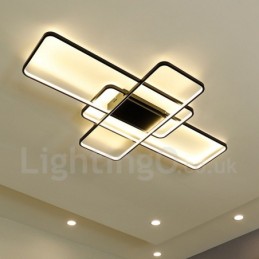 Plafoniera modernă, contemporană, cu pictură din aluminiu, Lampă de perete cu montare încasată, cu dimmer cu telecomandă pentru camera de zi, dormitor, poate fi folosită și ca lumină de perete