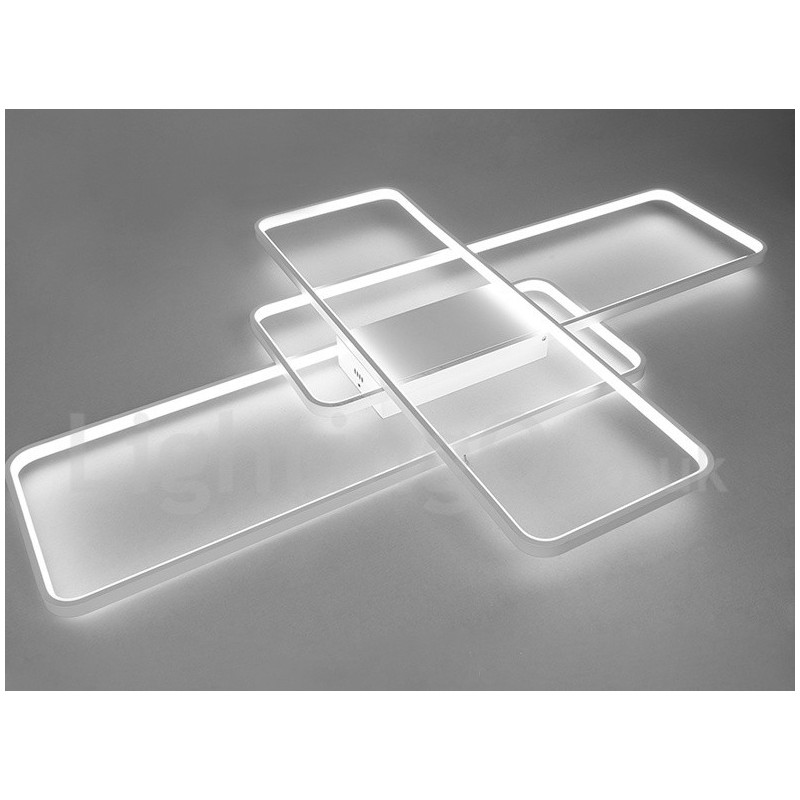 Plafoniera modernă, contemporană, cu pictură din aluminiu, Lampă de perete cu montare încasată, cu dimmer cu telecomandă pentru camera de zi, dormitor, poate fi folosită și ca lumină de perete