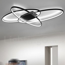 Plafoniera ovală, modernă, contemporană, din aluminiu, care poate fi reglată, lampă cu montare întinsă pentru camera de zi, dormitor, poate fi folosită și ca lampă de perete