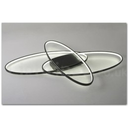 Plafoniera ovală, modernă, contemporană, din aluminiu, care poate fi reglată, lampă cu montare întinsă pentru camera de zi, dormitor, poate fi folosită și ca lampă de perete