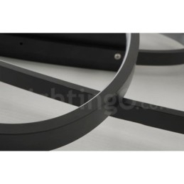 Plafoniera ovală, modernă, contemporană, din aluminiu, care poate fi reglată, lampă cu montare întinsă pentru camera de zi, dormitor, poate fi folosită și ca lampă de perete
