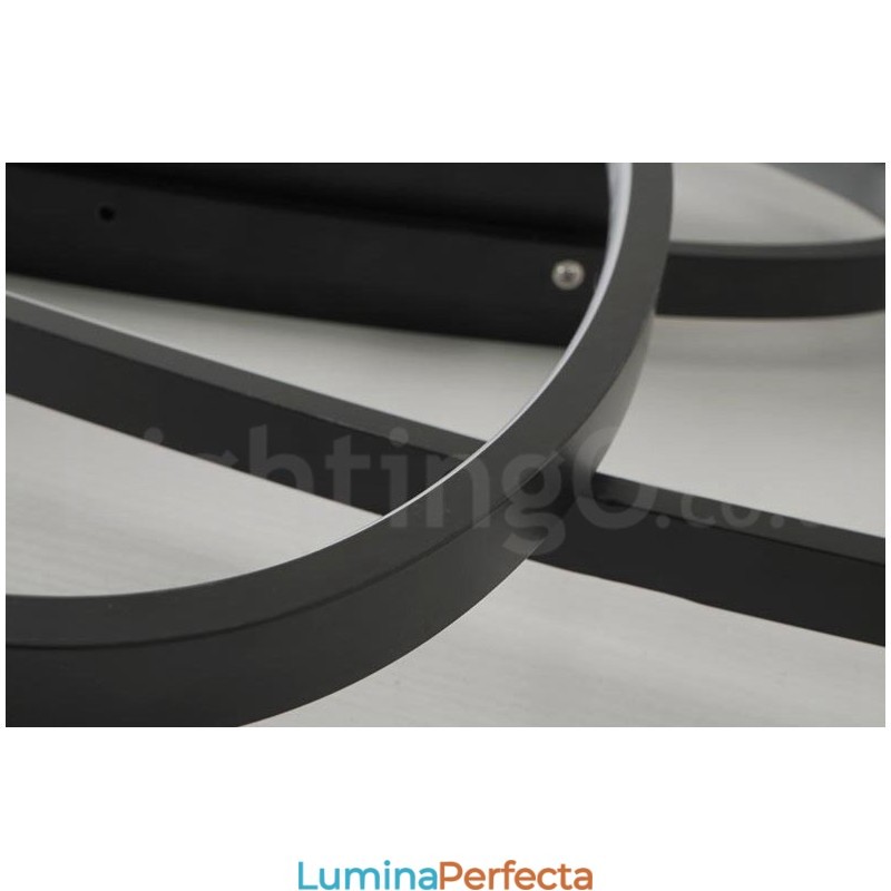Plafoniera ovală, modernă, contemporană, din aluminiu, care poate fi reglată, lampă cu montare întinsă pentru camera de zi, dormitor, poate fi folosită și ca lampă de perete