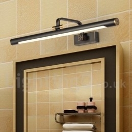 Lampă IPMirror Lumini pentru baie Aplice de perete din alamă pură cu umbră acrilică Iluminare de machiaj