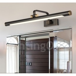 Lampă IPMirror Lumini pentru baie Aplice de perete din alamă pură cu umbră acrilică Iluminare de machiaj