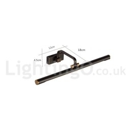 Lampă IPMirror Lumini pentru baie Aplice de perete din alamă pură cu umbră acrilică Iluminare de machiaj
