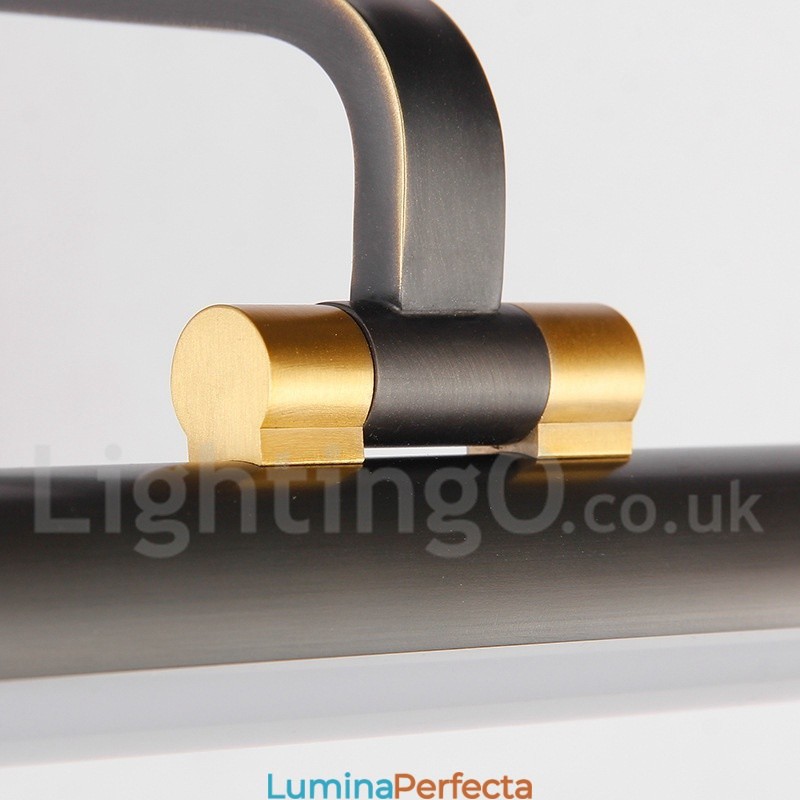 Lampă IPMirror Lumini pentru baie Aplice de perete din alamă pură cu umbră acrilică Iluminare de machiaj