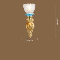 100% alamă pură, lux, rustic, retro, epocă, alamă, ceramică, 1 lumină, lumânare, cu abajururi de sticlă, special pentru hotel, birou, showroom, living, sufragerie