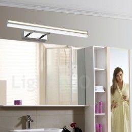 Lampă cu oglindă IP44 Iluminează baie Aplice de perete în sus și în jos cu umbră acrilică Iluminare pentru machiaj