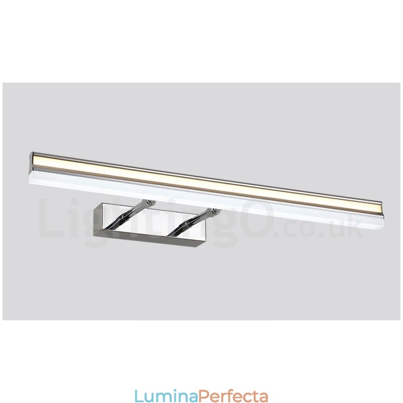 Lampă cu oglindă IP44 Iluminează baie Aplice de perete în sus și în jos cu umbră acrilică Iluminare pentru machiaj
