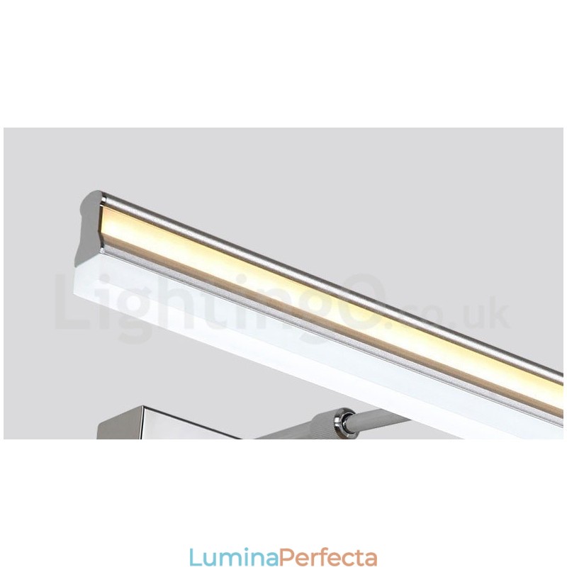 Lampă cu oglindă IP44 Iluminează baie Aplice de perete în sus și în jos cu umbră acrilică Iluminare pentru machiaj