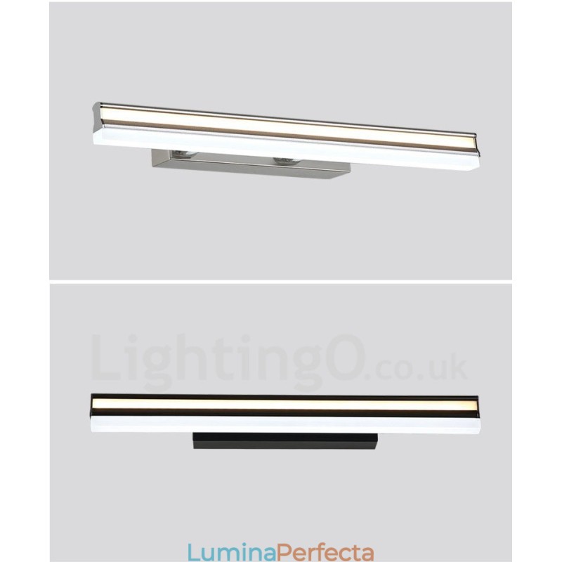 Lampă cu oglindă IP44, lumini pentru baie, lumini de perete cu umbră acrilică