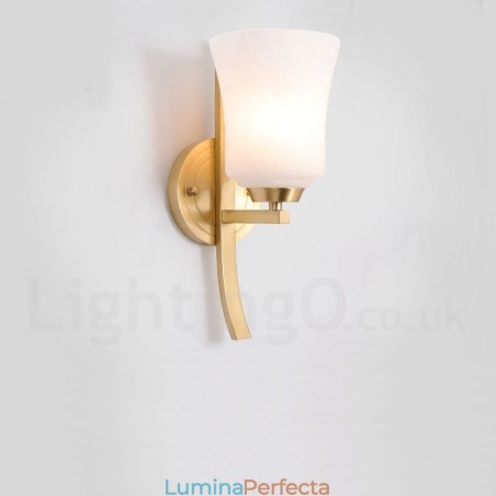 Alamă pură, luxoasă, rustică, retro, alamă, epocă, 1 lumină de perete cu abajur de sticlă, specială pentru hotel, birou, showroom, living, sufragerie Alamă pură, luxoasă, rustică, retro, alamă, epocă, 1 lumină de perete cu abajur de sticlă, specială pentru hotel, birou, showroom, living, sufragerie