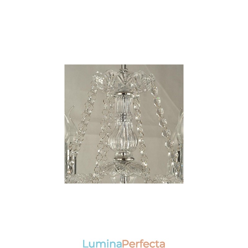 Candelabru din sticlă de cristal modern contemporan