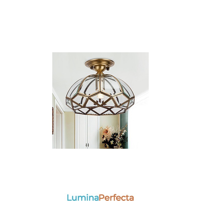 Familie de plafoniere din cupru cu design decorativ modern și contemporan