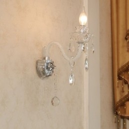 Lumanare de cristal asortata cu 1 lumina Retro Sticla de perete