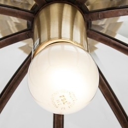 Familie de plafoniere din cupru cu design decorativ modern și contemporan