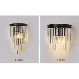 Lampă de perete modernă de lux K9 cu abajur de cristal