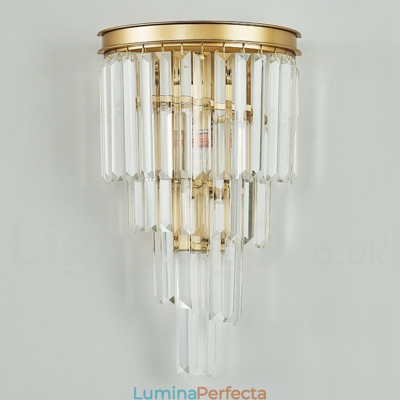Lampă de perete modernă de lux K9 cu abajur de cristal