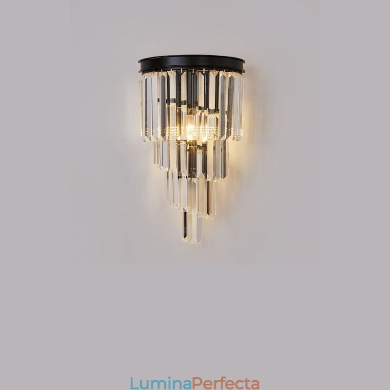Lampă de perete modernă de lux K9 cu abajur de cristal