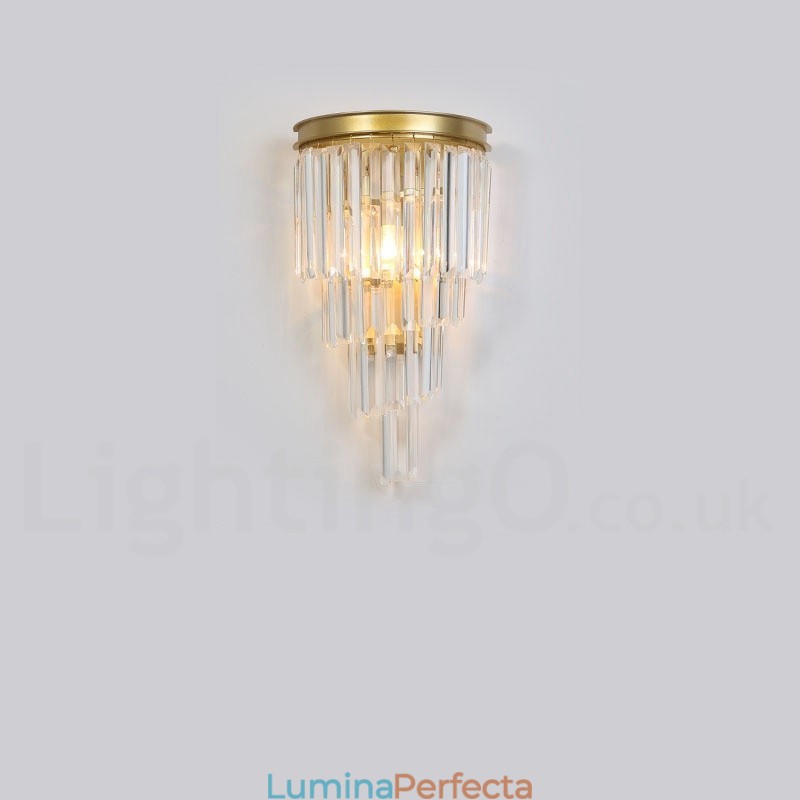 Lampă de perete modernă de lux K9 cu abajur de cristal