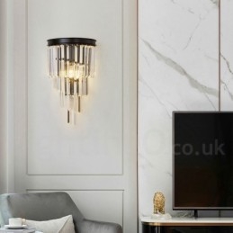 Lampă de perete modernă de lux K9 cu abajur de cristal
