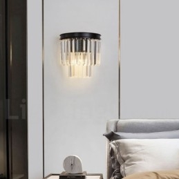 Lampă de perete modernă de lux K9 cu abajur de cristal