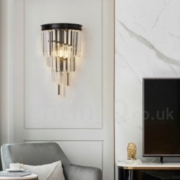Lampă de perete modernă de lux K9 cu abajur de cristal