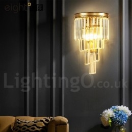 Lampă de perete modernă de lux K9 cu abajur de cristal