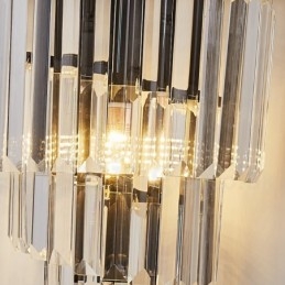 Lampă de perete modernă de lux K9 cu abajur de cristal