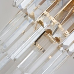 Aplic de perete din cristal K9 de lux postmodern asortat cu aur cu abajur de cristal