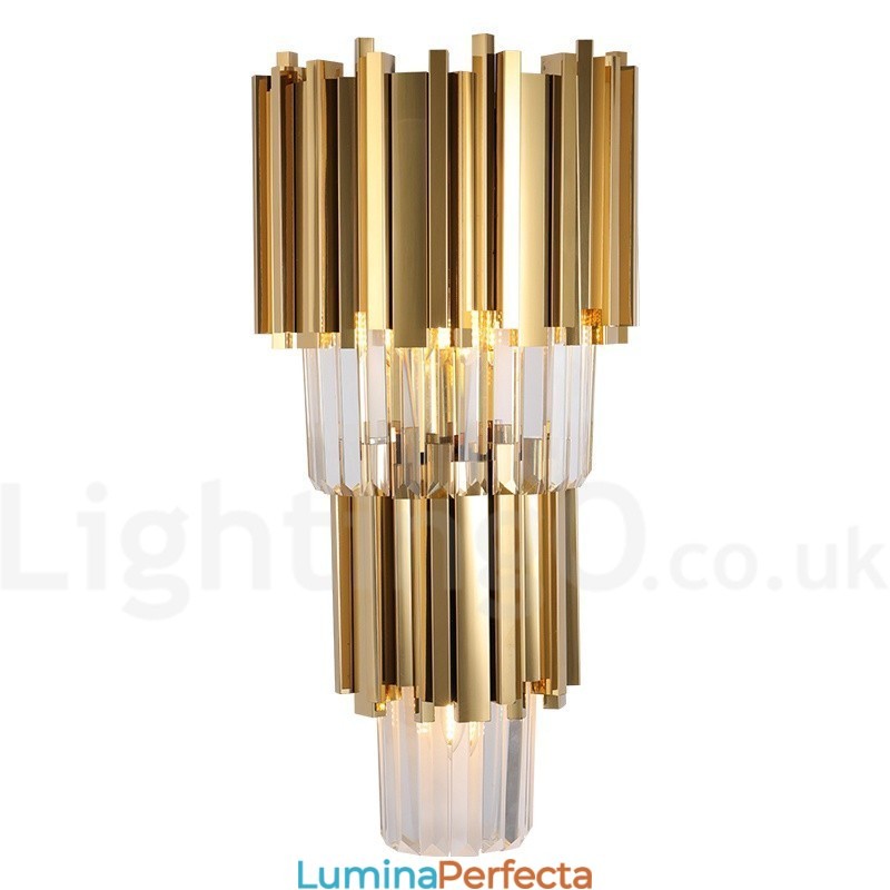Lampă de perete modernă de lux K9 cu abajur de cristal