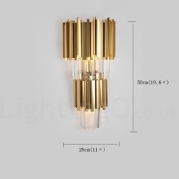 Lampă de perete modernă de lux K9 cu abajur de cristal