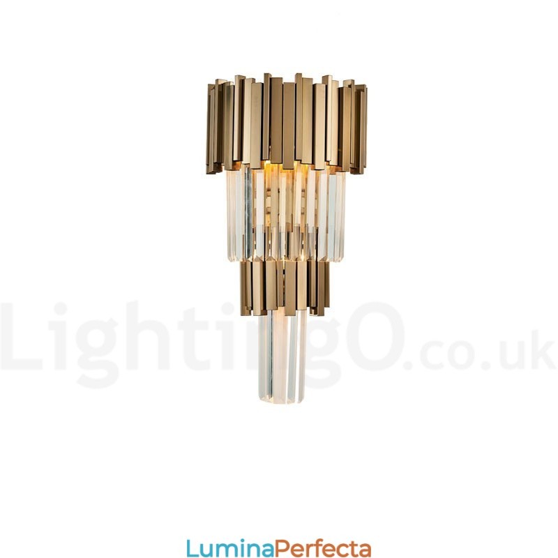 Lampă de perete modernă de lux K9 cu abajur de cristal