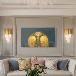 Lampă de perete modernă de lux K9 cu abajur de cristal